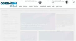 Desktop Screenshot of generationmp3.com