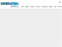 Tablet Screenshot of generationmp3.com
